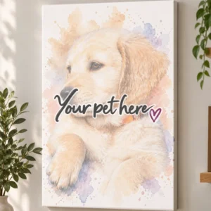 Watercolour Pet Canvas